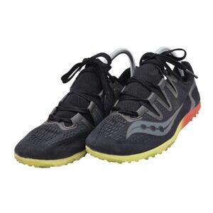 Saucony Shoes Womens Size 9 Black Yellow Orange Track Spikes Running‎ S29040-1